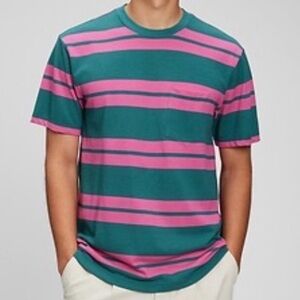 Gap Striped Pocket Pique T-Shirt